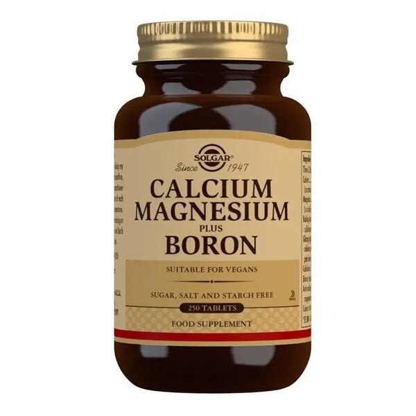 Picture of Solgar Calcium Magnesium + Boron - 250 Tablets
